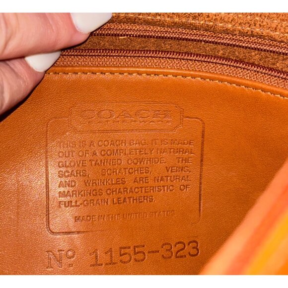 Coach Vintage Tan Leather Crossbody Bag - Picture 5 of 7